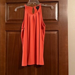 Worthington Vibrant Orange Sleeveless Blouse